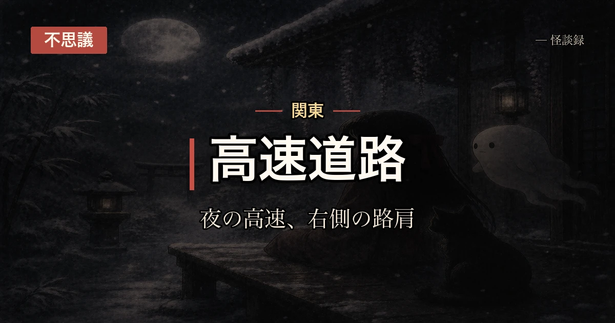 夜の高速道路で何度も見たものの話