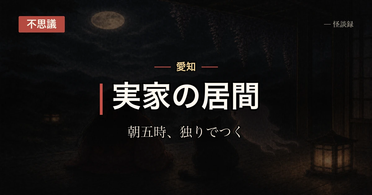 実家のテレビが、消したはずなのに毎朝5時につく話