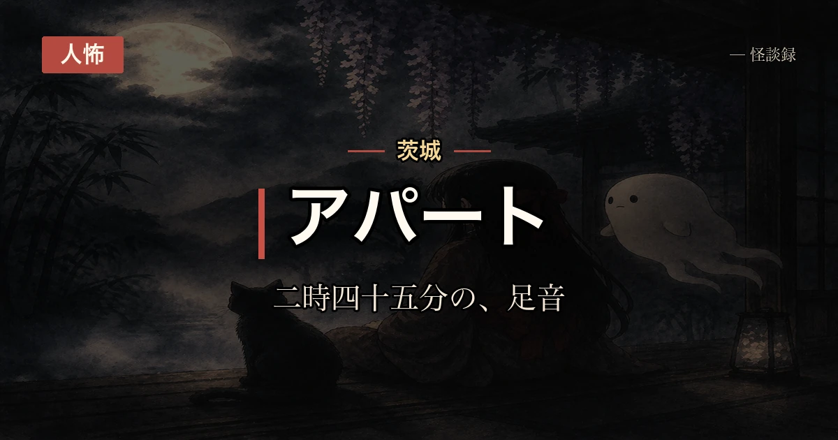 アパートの隣室、毎晩2時45分に出ていく足音の話