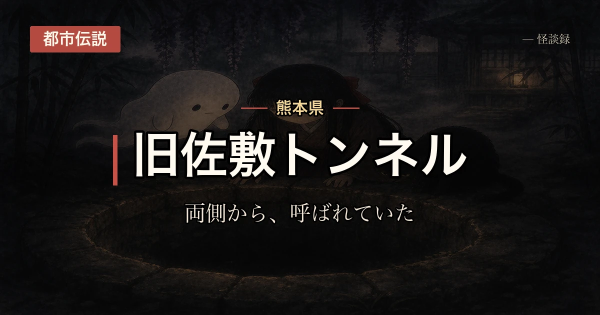 旧佐敷トンネル、両側から覗く話