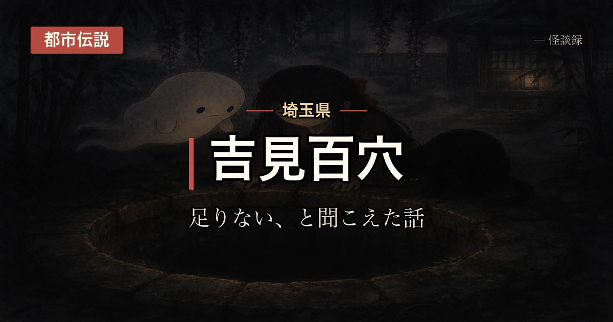 吉見百穴、数えてはいけないと言われる話